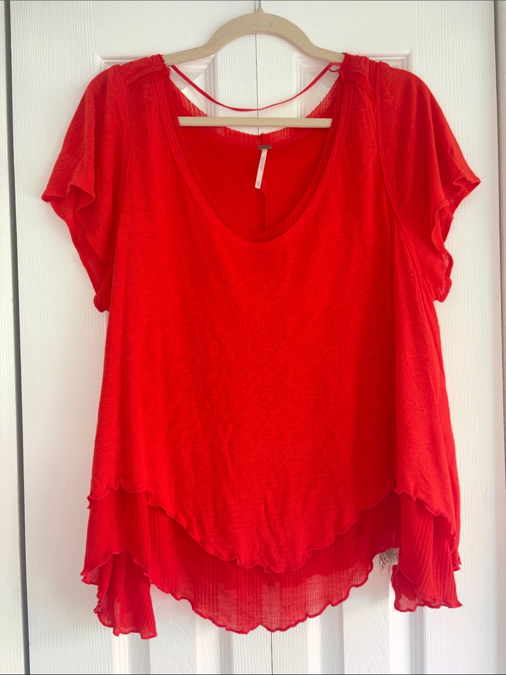 FREE PEOPLE red flowy top